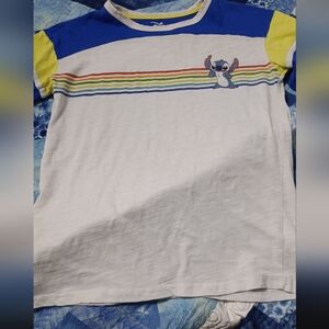 Disney White and Blue Stitch T-Shirt